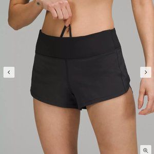 Lululemon Black Speed Up Short *SW 2.5" Size 6